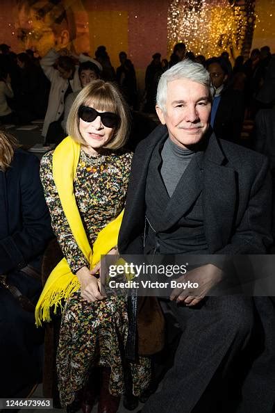 anna wintour dior show|Anna Wintour and Baz Luhrmann attend the Christian Dior Haute .